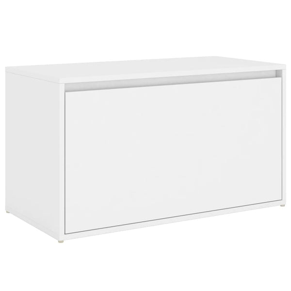 Weiße Flurbank mit Schublade, 80 cm