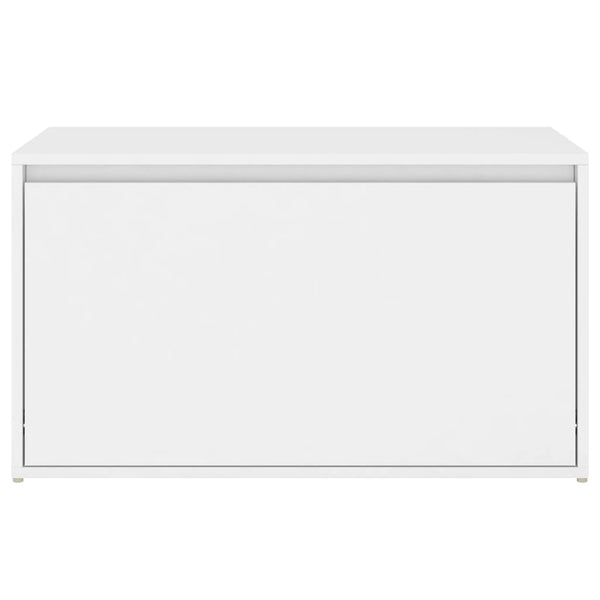 Weiße Flurbank mit Schublade, 80 cm
