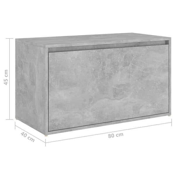 Flurbank Betongrau 80x40x45 cm