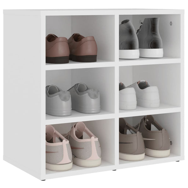 Weißes Schuhregal 52,5x30x50 cm