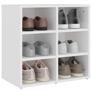 Schuhregale Weiß, 2er Set