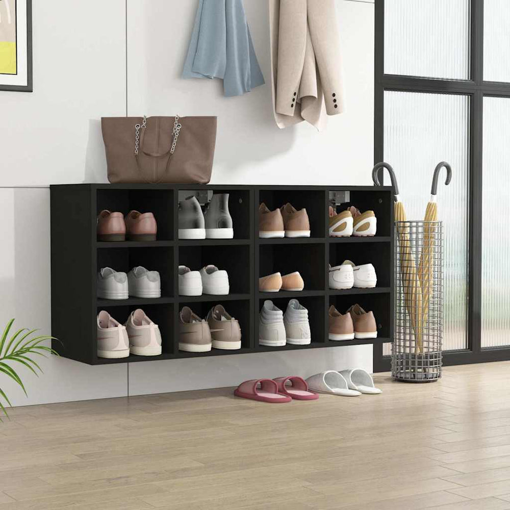 Schuhregal Schwarz, 2er Set