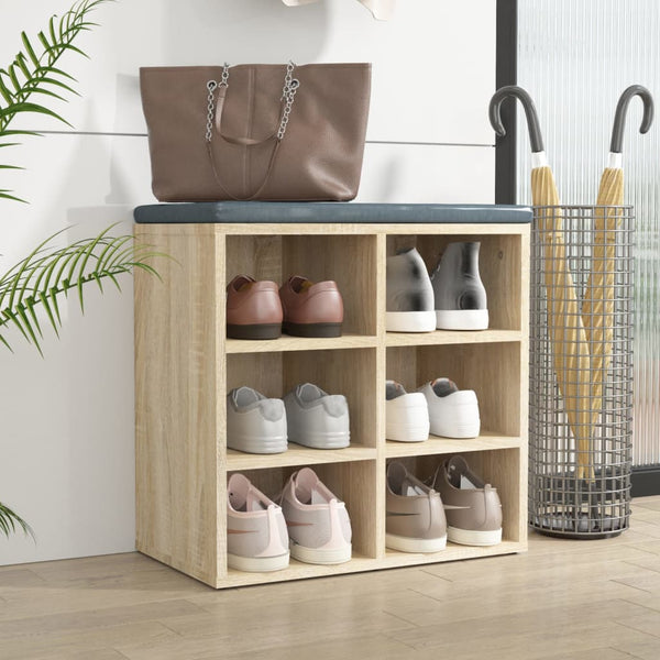 Schuhregal Sonoma Eiche 52,5x30x50 cm