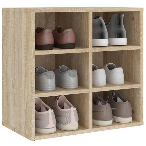 Schuhregale 2er Set Sonoma Eiche