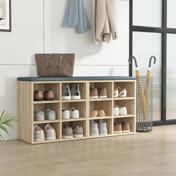 Schuhregale 2er Set Sonoma Eiche