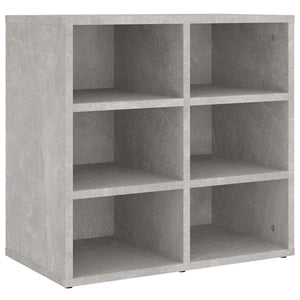 Schuhregale 2er Set Betongrau 52,5x30x50 cm