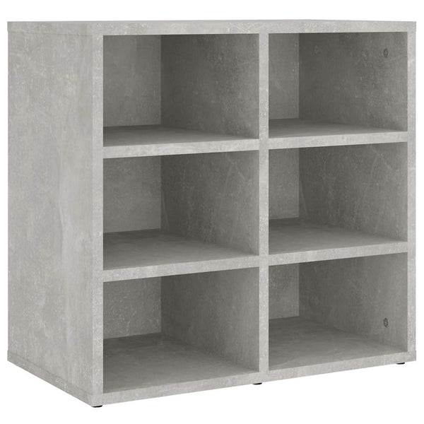 Schuhregale 2er Set Betongrau 52,5x30x50 cm