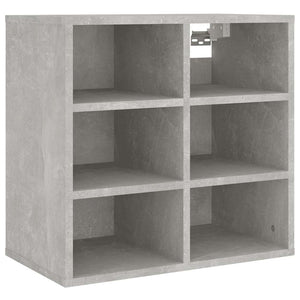 Schuhregale 2er Set Betongrau 52,5x30x50 cm