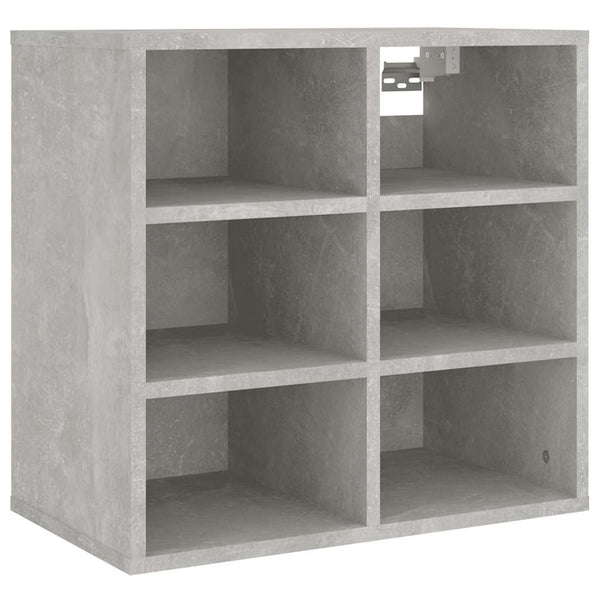Schuhregale 2er Set Betongrau 52,5x30x50 cm