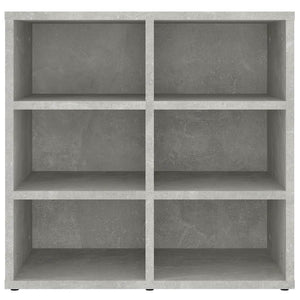 Schuhregale 2er Set Betongrau 52,5x30x50 cm