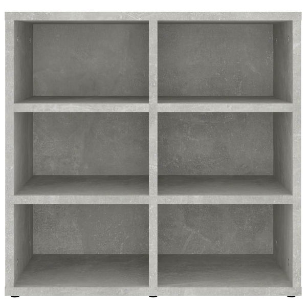 Schuhregale 2er Set Betongrau 52,5x30x50 cm