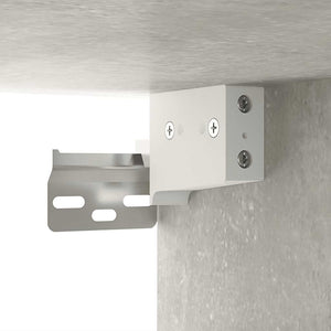 Schuhregale 2er Set Betongrau 52,5x30x50 cm