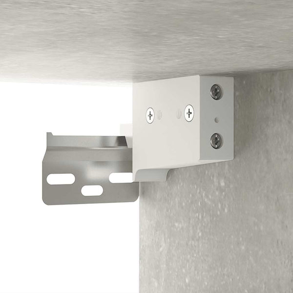 Schuhregale 2er Set Betongrau 52,5x30x50 cm
