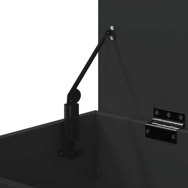 Schuhbank Schwarz 60 cm mit Truhe