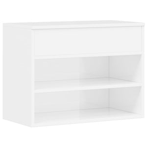 Schuhbank Weiß Hochglanz 60cm