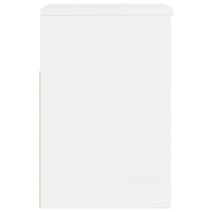 Schuhbank Weiß Hochglanz 60cm