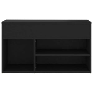 Schuhbank Schwarz 80 cm