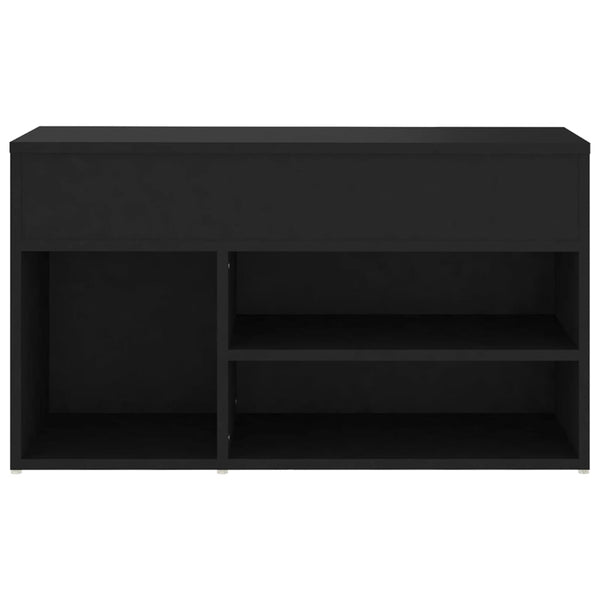 Schuhbank Schwarz 80 cm