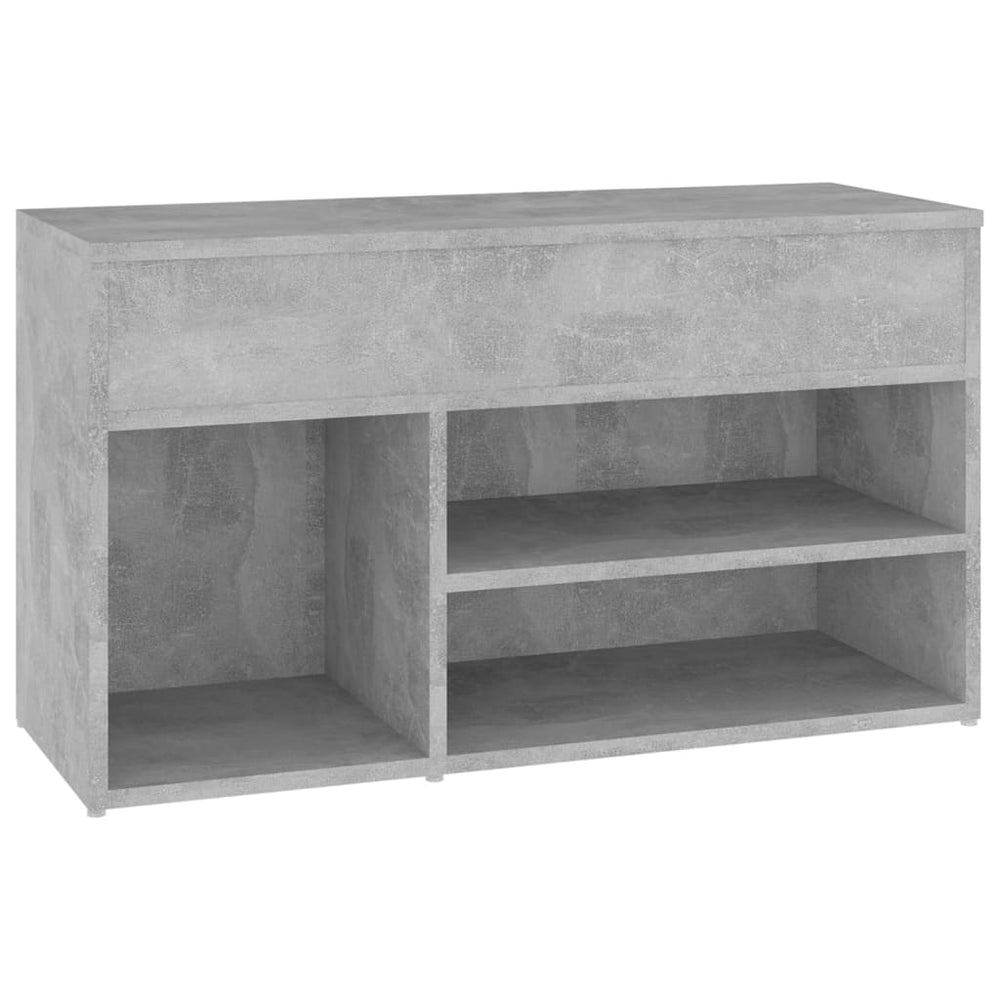 Schuhbank Betongrau 80x30x45 cm