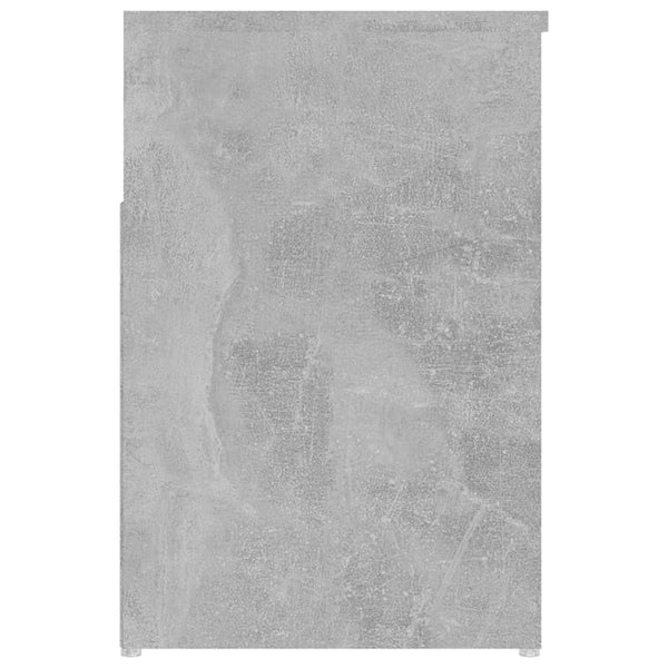 vidaXL Meuble à chaussures gris béton 80x30x45 cm Aggloméré