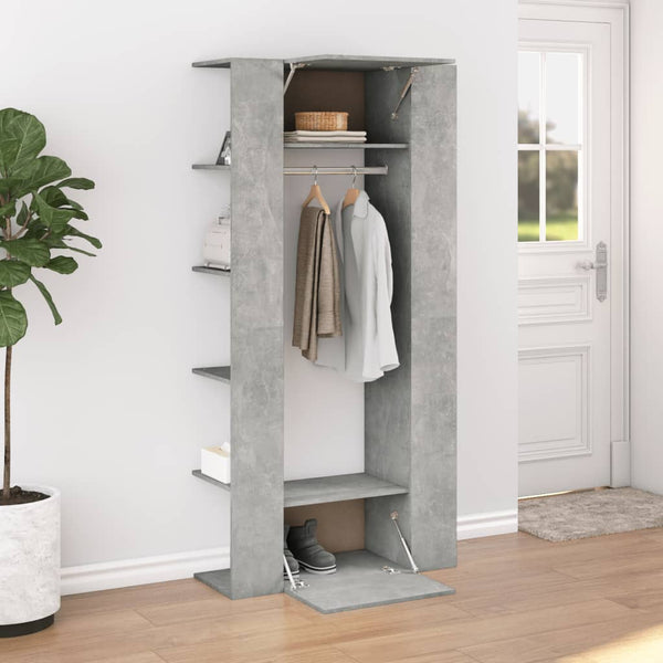 Flurschrank Betongrau Holzwerkstoff 97,5 cm