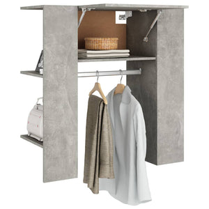 Flurschrank Betongrau Holzwerkstoff 97,5 cm