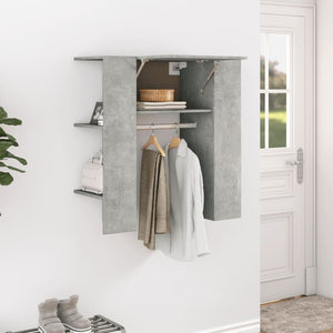 Flurschrank Betongrau Holzwerkstoff 97,5 cm
