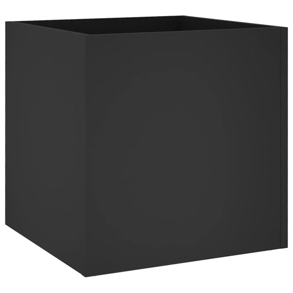 Schwarzer Pflanzkasten 40x40x40 cm