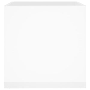 vidaXL Jardinière blanc brillant 40x40x40 cm bois d'ingénierie