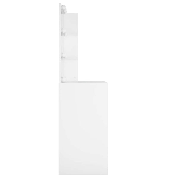 vidaXL Coiffeuse avec LED Blanc 60x40x140 cm