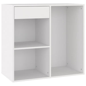 vidaXL Meuble de maquillage Blanc 80x40x75 cm Bois d'ingénierie