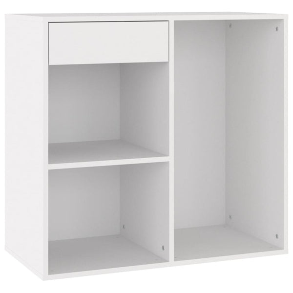 vidaXL Meuble de maquillage Blanc 80x40x75 cm Bois d'ingénierie