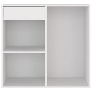 vidaXL Meuble de maquillage Blanc 80x40x75 cm Bois d'ingénierie