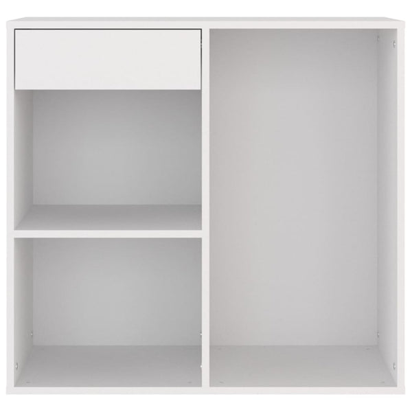 vidaXL Meuble de maquillage Blanc 80x40x75 cm Bois d'ingénierie