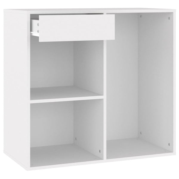 vidaXL Meuble de maquillage Blanc 80x40x75 cm Bois d'ingénierie