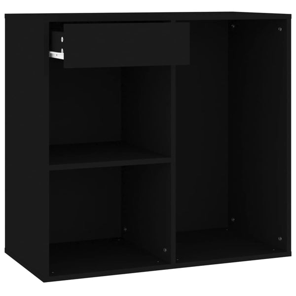 Schwarzer Kosmetikschrank 80x40x75 cm