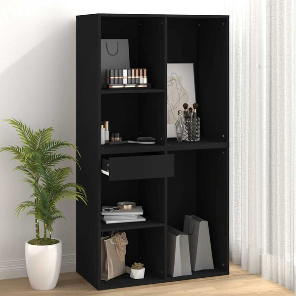 Schwarzer Kosmetikschrank 80x40x75 cm