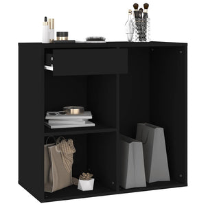 Schwarzer Kosmetikschrank 80x40x75 cm