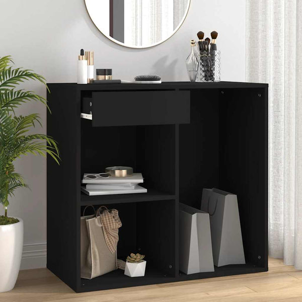 Schwarzer Kosmetikschrank 80x40x75 cm