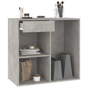 Betongrauer Kosmetikschrank 80x40x75 cm