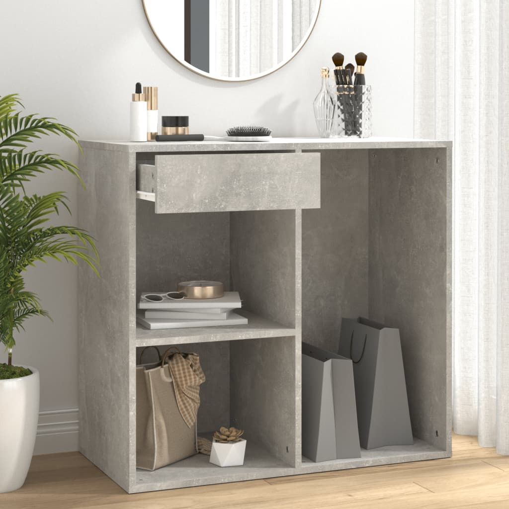 Betongrauer Kosmetikschrank 80x40x75 cm