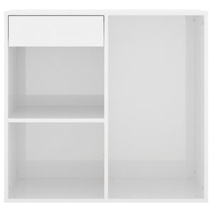 Kosmetikschrank Weiß Hochglanz 80x40x75 cm