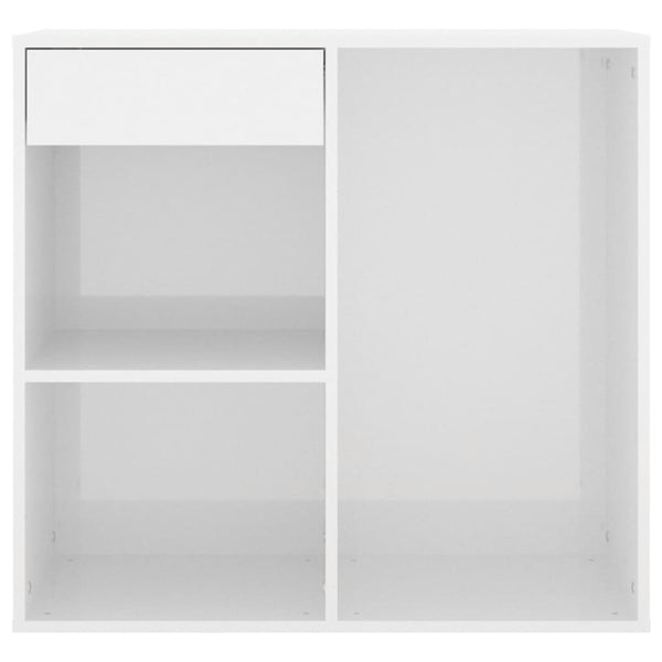 Kosmetikschrank Weiß Hochglanz 80x40x75 cm