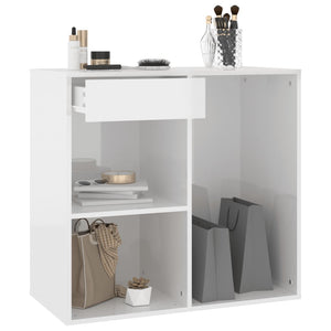 Kosmetikschrank Weiß Hochglanz 80x40x75 cm