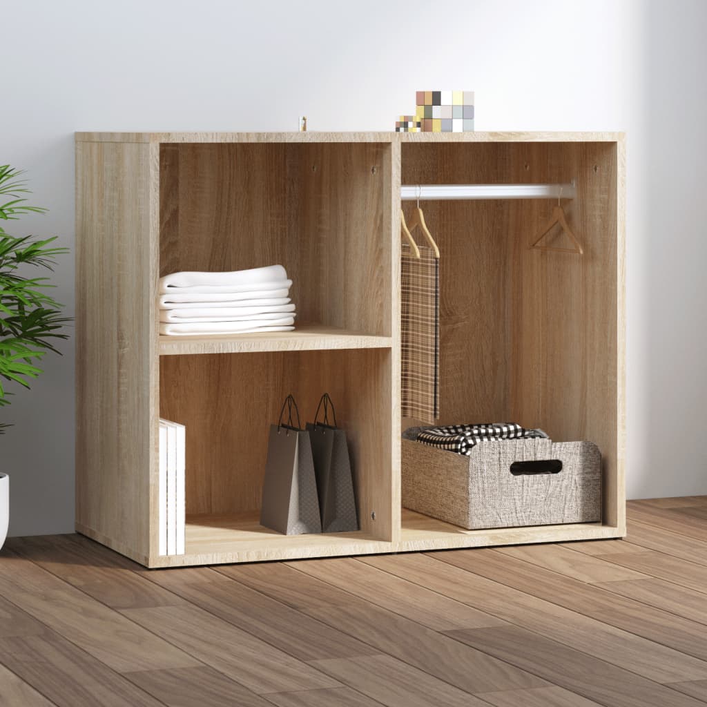 vidaXL Étagère de coiffeuse Chêne Sonoma 80x40x65 cm Bois d'ingénierie