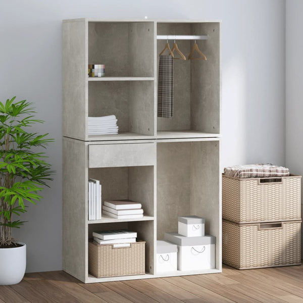 Schminktisch Regal Betongrau 80x40x65 cm