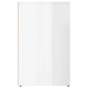 Schminktisch Regal Hochglanz Weiß 80x40x65 cm