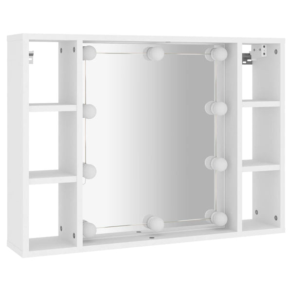 LED Spiegelschrank Weiß 76x55 cm