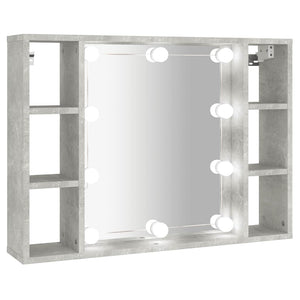 LED Spiegelschrank Betongrau 76x55 cm