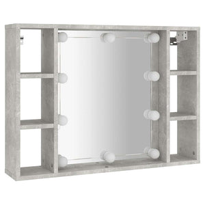 LED Spiegelschrank Betongrau 76x55 cm
